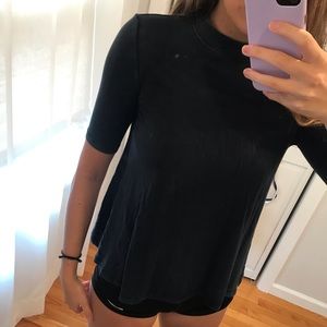 Half Sleeve shirt with cut out in back